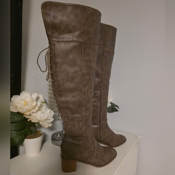 no brand Shoes - Brown Over the Knee Boots
